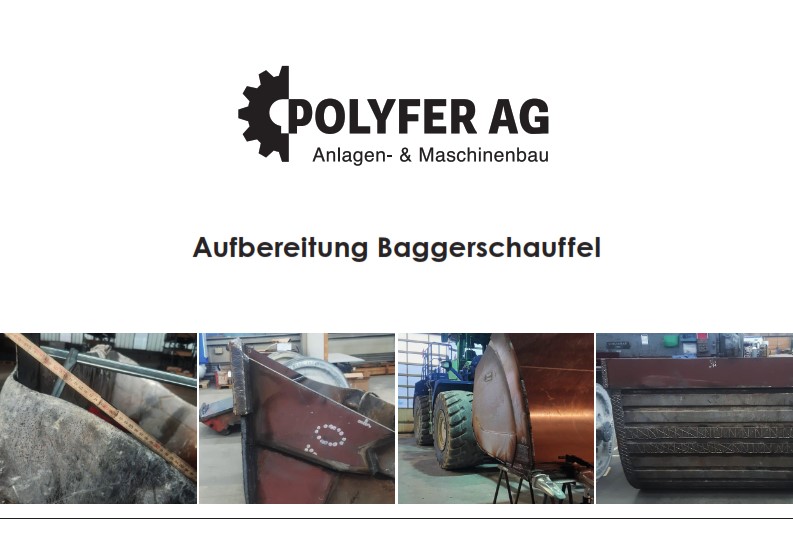 Flyer Aufbereitung Baggerschaufel